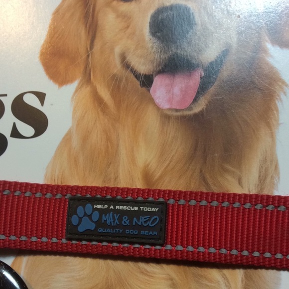 Dog leash Padded handle Max and Nemo Red - Picture 5 of 7